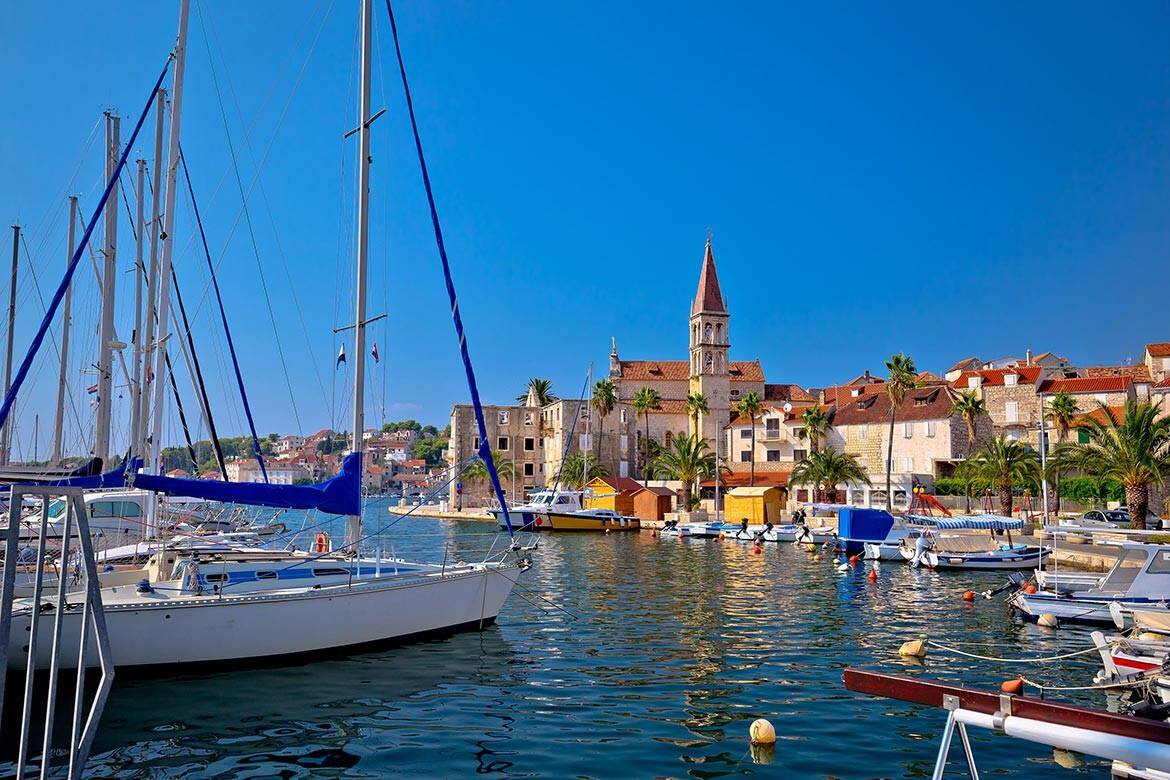 A yacht charter marina in Croatia