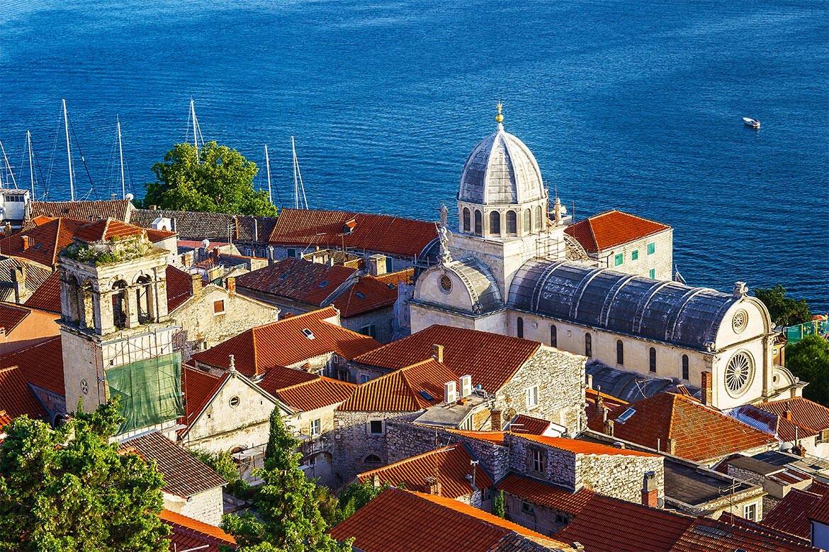 Terracotta rooftops in Croatia