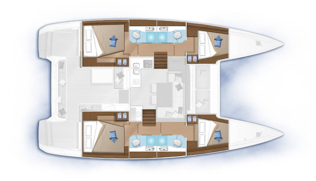 Lagoon 40, Nathalie - Cabin charter starboard bow