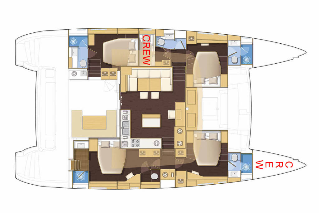 Lagoon 560 S2 Starlight (Crewed) 